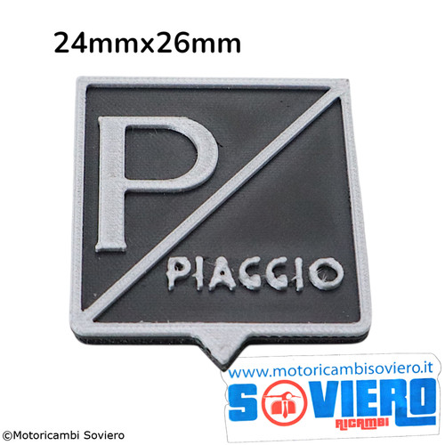 Emblema frontale adesivo nero - emblema,