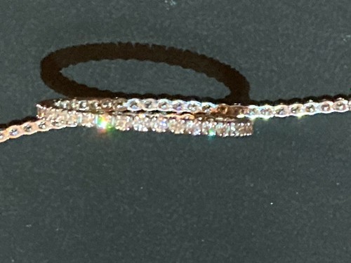 Bracciale tennis oro - , bianco