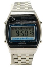 Orologio Delta melody watch anni 80 alarm time melody vintage clock casio style
