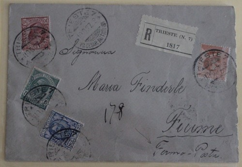 1927 lettera raccomandata - lettera,