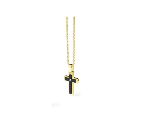 Collana uomo zancan acciaio - uomo, in