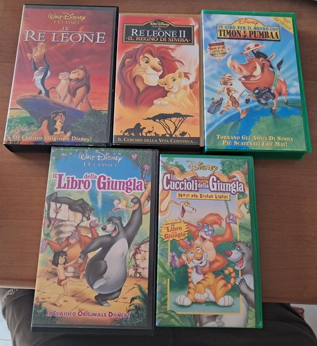 Lotto vhs disney - 5, re