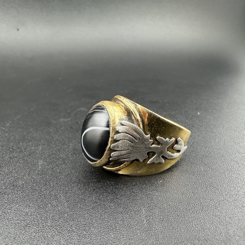 Anello vintage agata naturale