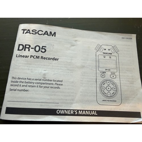 Tascam registratore pcm - dr-05,