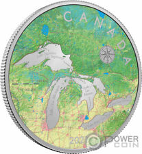 GRANDI LAGHI 5 oz moneta argento 50$ Canada 2021