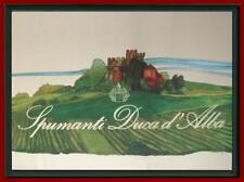 VINTAGE vecchio grande raro specchio pubblicitario SPUMANTI DUCA D'ALBA 74x53cm