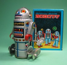 ROBOT MECCANICO CARICA 7 ALTER ROBOTER PRIMI ANNI 90 RIEDIZIONE IN ORIG. SCATOLA *****