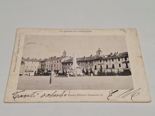 Cartolina savigliano piazza - savigliano,