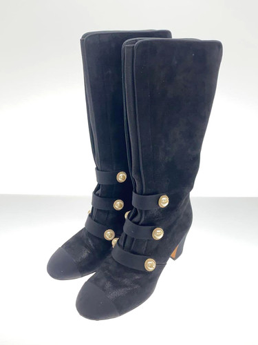 Stivali chanel neri coco - stivali,