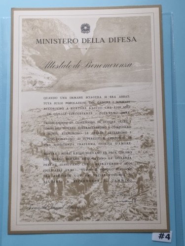 Repubblica italiana diploma - italiana,