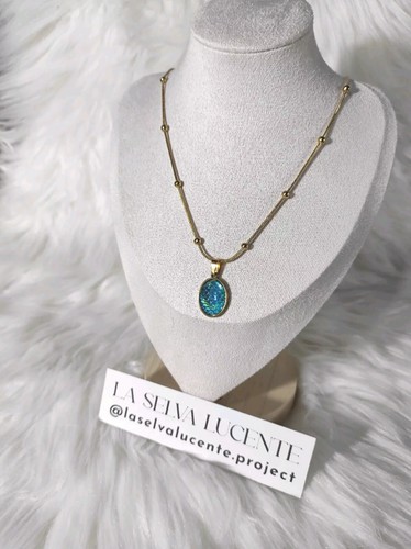 Collana artigianale cabochon - collana,