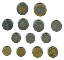 MOROCCO - MAROCCO - Lotto 13 monete diverse