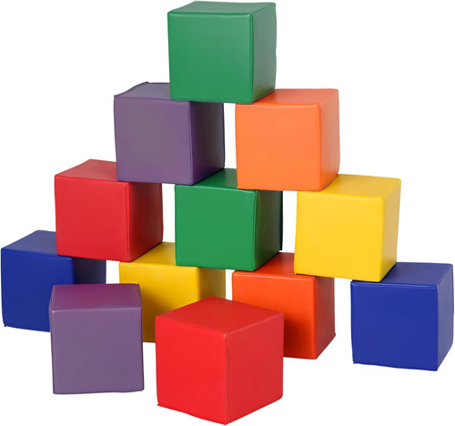 Set cubi giocattolo morbidi - 12,
