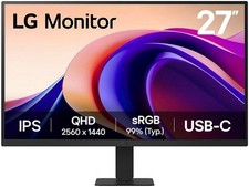 LG 27" QHD Monitor Monitor PC 68,6 cm (27") 2560 x 1440 Pixel Quad HD Nero