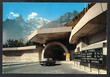 Cartolina Courmayeur Ingresso Traforo del M. Bianco AUTO   (CR98)