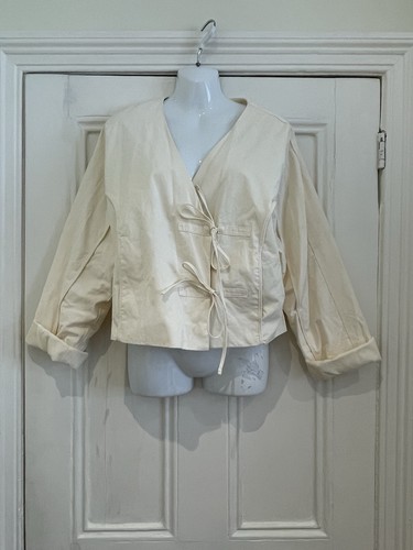 Giacca ritagliata zara - giacca, panna