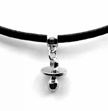 Collana con ciuccio argento - con,