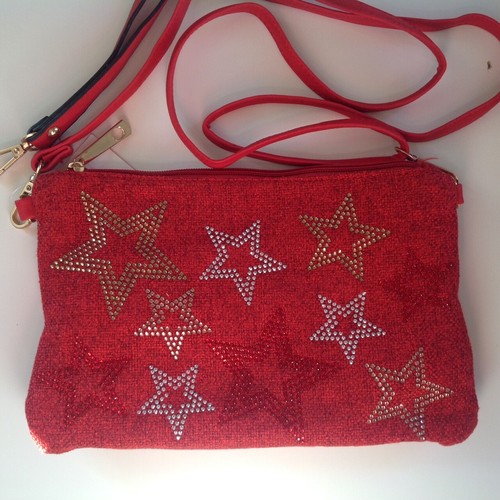 Pochette etoiles strass - pochette,