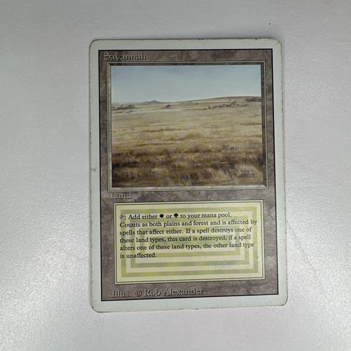 Mtg savannah dual land - savannah, bordo
