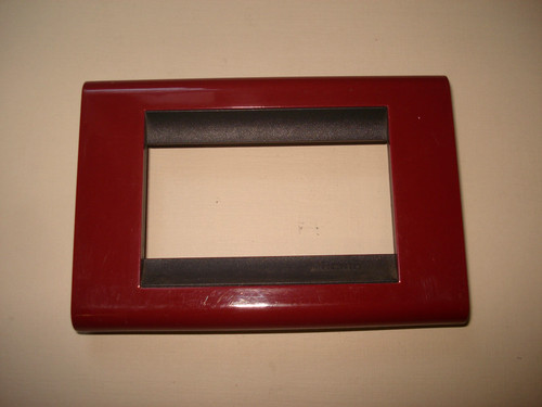Placca rossa bticino living - placca,