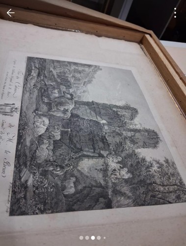 Stampa incisione francese