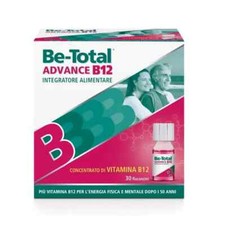 BE-TOTAL ADVANCE B12 50+ ANNI Contro Stanchezza Fisica e Mentale 30 Flaconcini