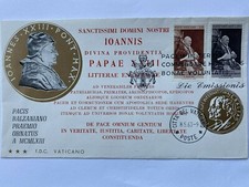 VATICANO - FDC - PREMIO BALZAN PER LA PACE A GIOVANNI XXII -Medaglia oro