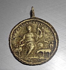 1700 Medaglia votiva Madonna La Divina Pastora - S Gaetano religiosa devozionale