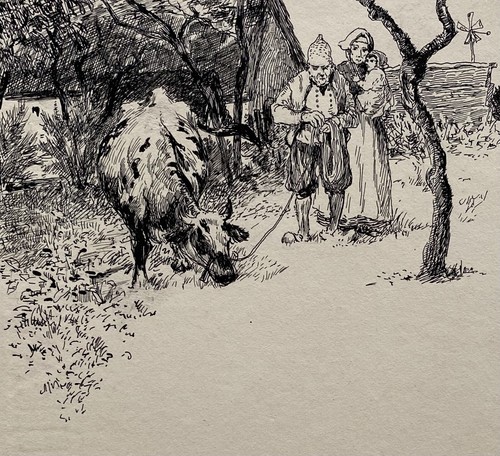 Disegno penna famiglia - a,