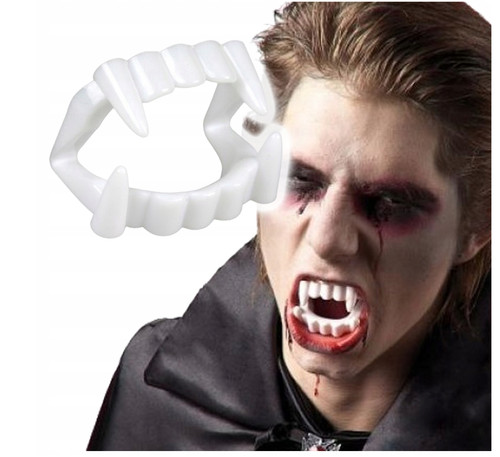 Denti vampiro finti 6cm - denti,