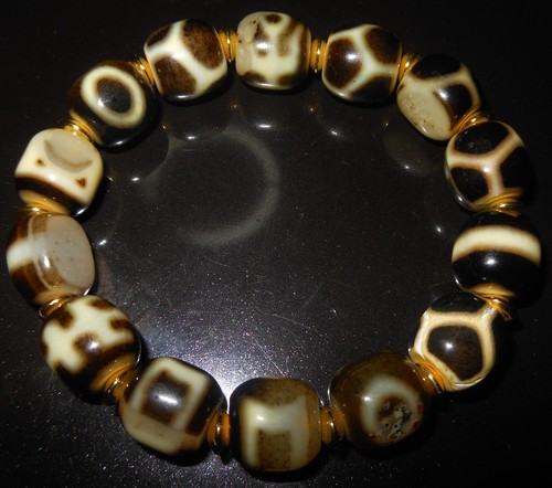 Bracciale dzi tibetano - dzi, 14