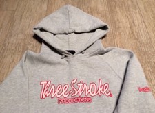 ISD - THREE STROKE - Felpa con cappuccio - Grigio chiaro - Size: M - Buone cond