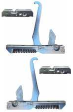 Coppia cerniere forno Samet 154 x 20 mm. complete di 2 portarulli