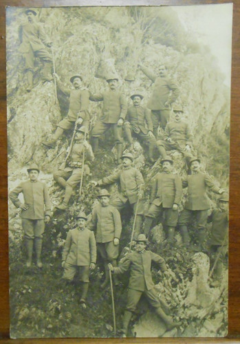 Cartolina fotografica alpini - cartolina,