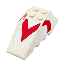 LEGO cuneo bianco/rosso