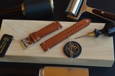 20 mm Cinturino cuoio artigianale sgancio rapido Vintage Leather Strap Handmade