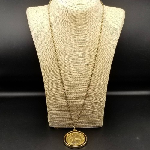 Collana con ciondolo moneta