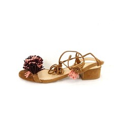 Sandali Poletto Marrone Rosa