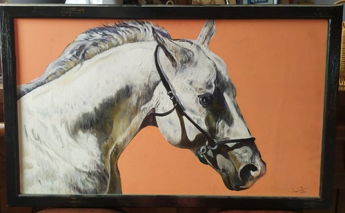 Quadro olio tavola - olio, su