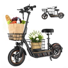Electric Scooter with Basket