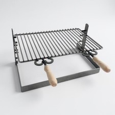 GRIGLIA PER BARBECUE IN FERRO GRATICOLA  40,50,60,80,90,100,110X36 CM REGOLABILE