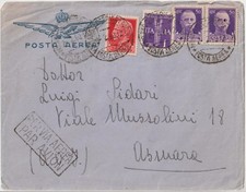 ITALY 1940 AIRMAIL LETTER FROM