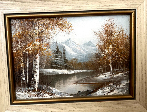 Dipinto olio firmato wallace - dipinto,