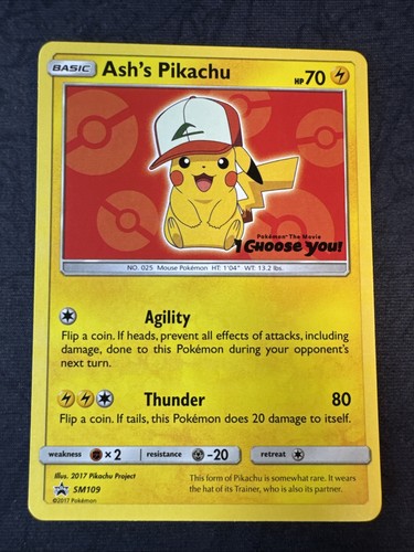 Ash pikachu sm109 sole e - sm109,