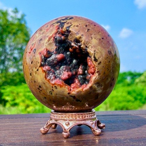 Sfera quarzo agata rossa - sfera,
