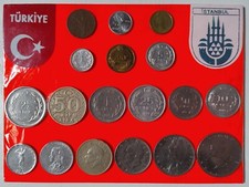 TURCHIA - Turkey SET  18 Monete LIRE storiche turche
