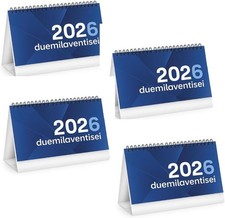Set 4 Calendari da Tavolo da