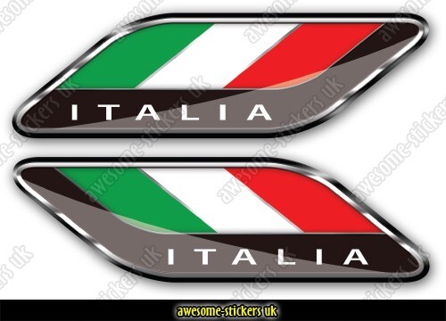 Adesivi bandiera italiana - adesivi,