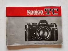 Konica autoreflex TC manuale istruzioni multilingue EN DE FR SW ES