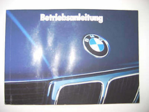 Manuale istruzioni tedesco bmw - tedesco,